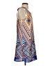 Bisou Bisou 100% Polyester Graphic Blue Casual Dress Size 2 - photo 4