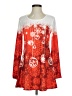 Unbranded 100% Polyester Red Casual Dress Size S - photo 1