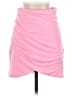 Zara 100% Polyester Solid Pink Casual Skirt Size XS - photo 1