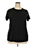 Torrid Solid Black Short Sleeve T-Shirt Size 2X Plus (2) - photo 1