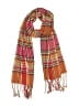 Torino Plaid Orange Pink Scarf One size - photo 1