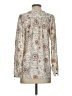 Ann Taylor 100% Polyester Paisley Ivory Long Sleeve Blouse Size XS - photo 2