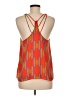 Andree 100% Polyester Orange Sleeveless Blouse Size M - photo 2
