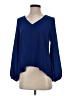 Eight Sixty 100% Polyester Blue 3/4 Sleeve Blouse Size XS - photo 1