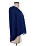 Eight Sixty 100% Polyester Blue 3/4 Sleeve Blouse Size XS - photo 4