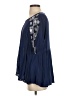 GreaterGood 100% Rayon Blue Short Sleeve Blouse Size S - photo 5