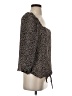 Collective Concepts 100% Polyester Black 3/4 Sleeve Blouse Size S - photo 4