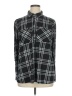 New York Laundry 100% Polyester Plaid Black Long Sleeve Blouse Size 1X - photo 1