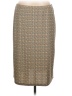 Nine West 100% Polyester Print Tan Casual Skirt Size L - photo 1