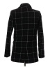 Lioness 100% Polyester Plaid Black Coat Size XS - photo 2