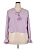 Rebecca Minkoff 100% Polyester Purple Long Sleeve Blouse Size XXL - photo 1