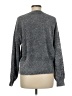 Ann Taylor LOFT Metallic Gray Pullover Sweater Size M - photo 2