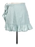 Unbranded Solid Teal Casual Skirt Size S - photo 1