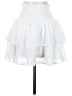 Shein 100% Polyester Solid White Casual Skirt Size XS - photo 1