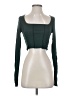 Shein Green Long Sleeve T-Shirt Size 4 - photo 1