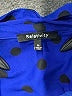 Relativity 100% Polyester Polka Dots Blue 3/4 Sleeve Blouse Size M - photo 7