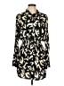 Olivaceous Print Black Casual Dress Size L - photo 1