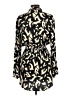 Olivaceous Print Black Casual Dress Size L - photo 2