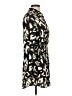 Olivaceous Print Black Casual Dress Size L - photo 4