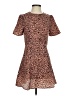 Re:named 100% Polyester Animal Print Brown Casual Dress Size S - photo 1