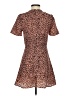 Re:named 100% Polyester Animal Print Brown Casual Dress Size S - photo 2
