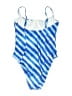 Onia Tie-dye Blue One Piece Swimsuit Size L - photo 2