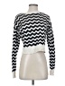 Noisy May Chevron-herringbone Black Silver Pullover Sweater Size XS - photo 1