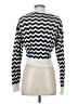 Noisy May Chevron-herringbone Black Silver Pullover Sweater Size XS - photo 2