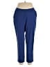 Liz & Me Solid Blue Active Pants Size 14 - 16 - photo 1