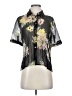 Nice Connection Floral Black Short Sleeve Blouse Size 1 (estimated) - photo 1