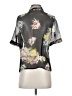 Nice Connection Floral Black Short Sleeve Blouse Size 1 (estimated) - photo 2