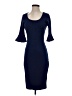 Assorted Brands Solid Blue Cocktail Dress Size S - photo 1