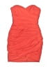 BCBGMAXAZRIA 100% Polyester Orange Red Cocktail Dress Size 0 - photo 1
