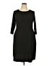 JM Studio Chevron-herringbone Black Casual Dress Size 18W - photo 1