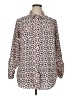 Talbots 100% Polyester Print Ivory Long Sleeve Blouse Size 14 - 16 - photo 1