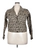 Anna Cai Animal Print Black Gold Jacket Size XXL (estimated) - photo 1