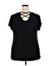 Lavish Black Short Sleeve Top Size 2X - photo 2