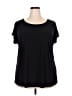 Lavish Black Short Sleeve Top Size 2X - photo 1