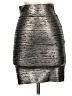 BCBGMAXAZRIA Metallic Silver Formal Skirt Size S - photo 1