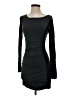 Express Solid Gray Black Casual Dress Size XS - photo 1