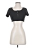 Shein 100% Polyester Gray Short Sleeve Henley Size S - photo 1