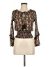 Muche et Muchette 100% Viscose Brown Long Sleeve Blouse One size - photo 1