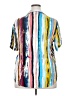 Assorted Brands 100% Rayon Stripes Blue Short Sleeve Button-Down Shirt Size XXL - photo 2