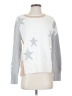 Tribal Stars Silver Pullover Sweater Size S - photo 1