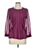 HD in Paris 100% Polyester Purple Long Sleeve Blouse Size 6 - photo 1
