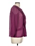 HD in Paris 100% Polyester Purple Long Sleeve Blouse Size 6 - photo 4
