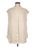 Rachel Zoe 100% Polyester Ivory Sleeveless Blouse Size L - photo 1