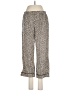 Assorted Brands Animal Print Ivory Casual Pants Size M - photo 1