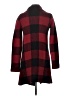 Max Studio Plaid Red Coat Size S - photo 2