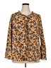 Doe & Rae 100% Polyester Gold Long Sleeve Blouse Size 2X - photo 1